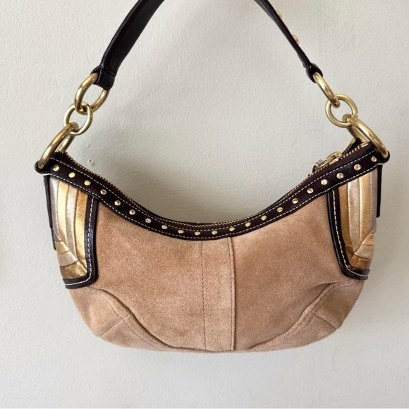 Vintage Suede Coach Bag - Picture 1 of 8